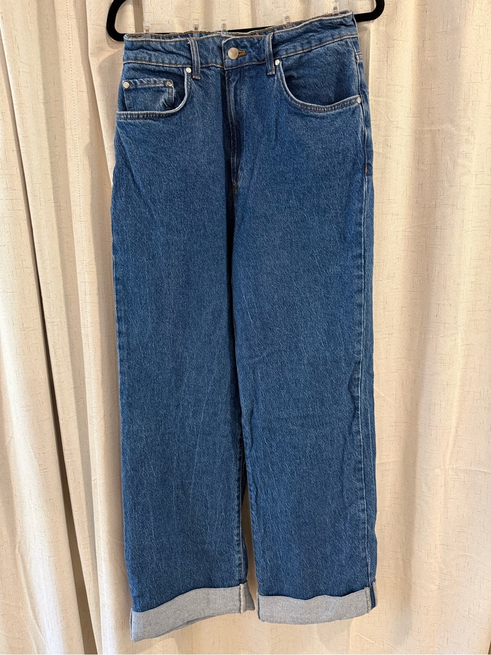 Pilcro Indigo Straight-Leg Jeans